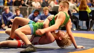 U15 Cole Speer (USA) vs Klaidas Dilda (LTU) 62kg. Freestyle boys youth wrestling.