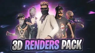 3d Renders Pack Free Fire | Free Fire 3d Character Render Pack | SS Graphics