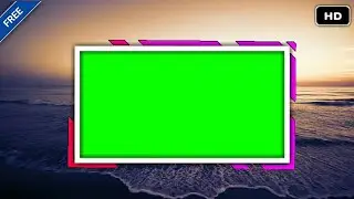 Animated boarder Line frame green screen animation effects HD | chroma key frame boarder animation