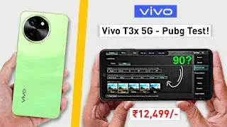 Vivo T3x 5G Pubg Test - Graphics Test.! Powerfull Phone ₹12,499/- Only.!🔥