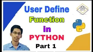 Python User Define Function Part 1