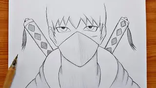 How to draw Anime Ninja Boy | Anime Boy step_by_step | easy tutorial drawing