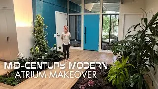 INDOOR Garden?! Im there! 😆🌿 :: Mid-Century Modern Atrium Garden Makeover