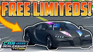 How To Get FREE LIMITED CARS In Car Dealership Tycoon! (Roblox!)