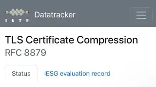 Certificates are Large and uncompressed, this RFC fixes it