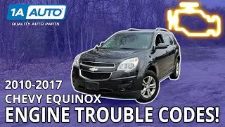 Top Check Engine Trouble Codes 2010-2017 Chevy Equinox SUV