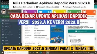 CARA UPDATE APLIKASI DAPODIK 2023.A KE VERSI 2023.B