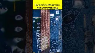 How to Remove MMC Connector from Mobile PCB #DeSoldering #shorts