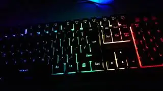 Fantech K612 Soldier Gaming Keyboard Unboxing Review and how it looks in the dark