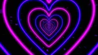 Heart tunnel loop 💕 pink and purple abstract background wallpaper