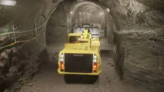 Mining Animation 4K UHD: Wheel Loader in an Underground Mine Site