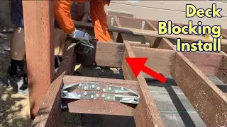 How to install blocking for floor joists deck framing DIY