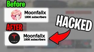 This Roblox Youtuber got hacked... @Moonfallx