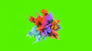 colour splash green screen chroma key, (720p hd ) colouring splash effect , sound. animation,