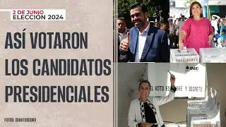 #Elecciones2024 ¬ Claudia Sheinbaum, Xóchitl Gálvez y Jorge Álvarez Máynez emiten su voto