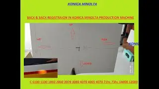 How to Adjust Both Side Adjustment back and back Registration in Konica Minolta C 1100 6100 3080