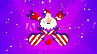 Christmas glass balls , isolated on blue background.  Endless animation buy in telegram bio