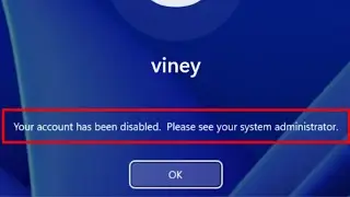 Fix: Your Account Has been disabled. Please see your System administrator Windows 11/10