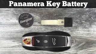 How To Change 2010 - 2017 Porsche Panamera Key Fob Battery- DIY Replace Panamera Remote Fob Battery