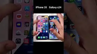 IPhone 16 vs s24 #iphone #iphonevssamsung #smartphone #samsungphones #trend