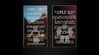 id cople boy and girl  brokhaven#roblox #ramein