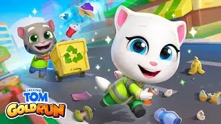 Let's Clean Up the Planet! 🌎🎮♻️ Talking Tom Gold Run Gameplay