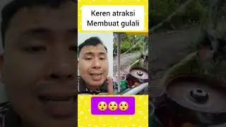 atraksi membuat gulali kapas‼️ begini ternyata caranya 😲😲😲