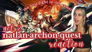 The best fighting scene in Genshin? 🤯  ⏐Natlan Archon Quest Act 2 reaction ♡