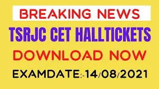 #how to download tsrjc hall ticket 2021#tsrjc cet 2021 exam date#tsrjc cet 2021 latest news#tsrjc