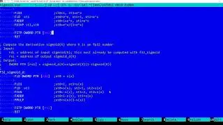 Derivative of the Logistic (Sigmoid) function in assembly language