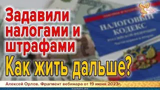 Задавили налогами и штрафами. Законный выход из налогового и прокурорского прессинга. Алексей Орлов