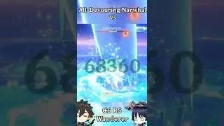 One-Phasing All-Devouring Narwhal with C6 R5 Wanderer [Genshin Impact 4.2]  #genshin #genshinimpact