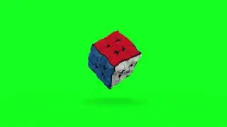 Green Screen#RUBIKSCUBE#Destruction#Cloth Simulation#Rubiks Cube, Gold