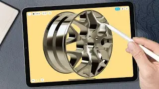 Modeling a Wheel Rim on the iPad | Shapr3D