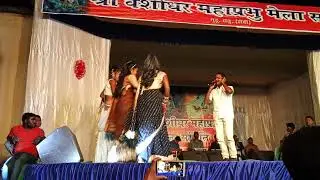 Nagpuri singer Sahu ji stage live performance with tribal dance