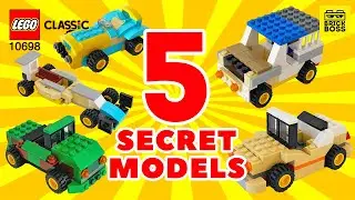 🔥5 LEGO Classic 10698 Cars Building Ideas / Alternative Speed Build / How to build Instructions