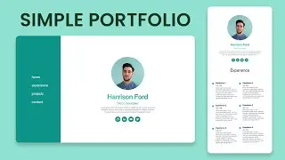 Simple Personal Portfolio Website with React & Tailwind | Step by Step Tutorial