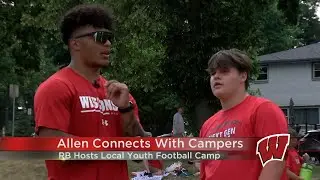 Its important to give these kids this opportunity: Badger running back Braelon Allen hosts youth