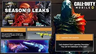 Season 9 Leaks | New Marksman Legendary | Dark Shepherd Lobby Intro | New Mx9 Prized Legendary Codm