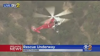 Griffith Park Air Rescue Of Two Hikers