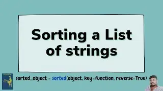 Sorting List of Strings using Python