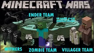 Ender WAR! - Ender Dragon VS Zombie Team VS Wither VS Villager Team! | MS | The BIG WAR in Minecraft