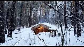 ЗЕМЛЯНКУ ЗАСЫПАЛО снегом | ГОТОВЛЮСЬ к ЛЮТЫМ морозам