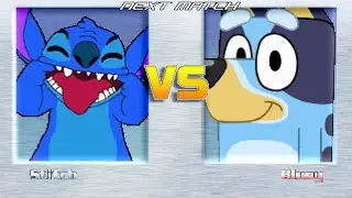 M.U.G.E.N BATTLES | Stitch vs Bluey | Lilo & Stitch vs Bluey