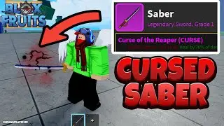 Using CURSED Saber V2 in Blox Fruits