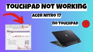 Acer Nitro 17 Touchpad Not Working || Touchpad stopped working