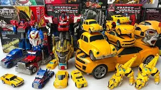 Different OPTIMUS PRIME vs BUMBLEBEE & BEASTS - Best Transformers Robot Tobot Superhero Toy Assemble