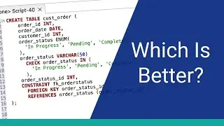 ENUM vs Check Constraint vs Lookup Table: Which Is Better?