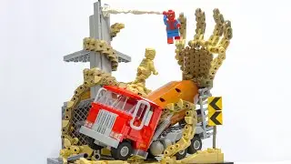 Lego Spiderman vs Sandman Diorama MOC