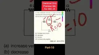 #sscje Electrical circuits #shorts Part-10 video #resistance #electrical